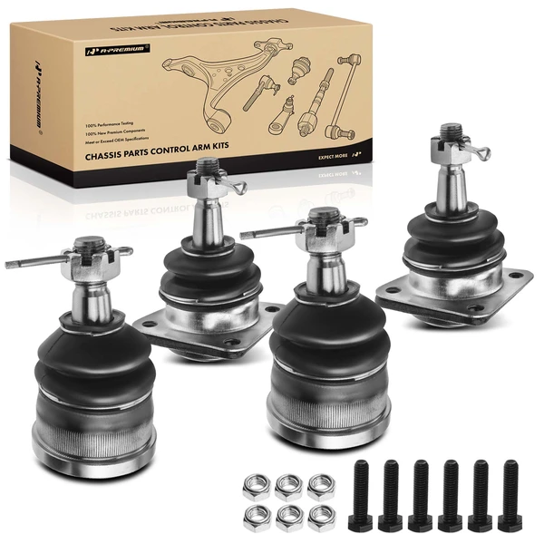 4 Pcs Front Lower & Upper Ball Joint for Chevy Camaro Pontiac Firebird 1993-2002