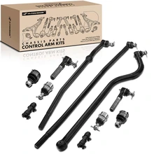 1998-1999 Dodge Ram 1500 A Set of 11 Ball Joint Tie Rod End Adjusting Sleeve Track Bar Kit Front, Inner & Outer A-Premium APCA2158