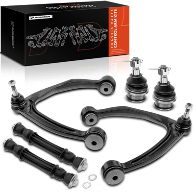 6 Pcs Front Control Arm with Ball Joint Sway Bar Link