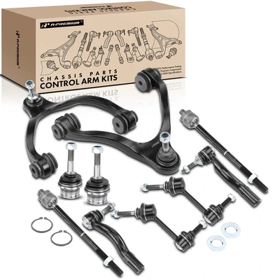 10 Pcs Control Arm with Ball Joint & Sway Bar Link