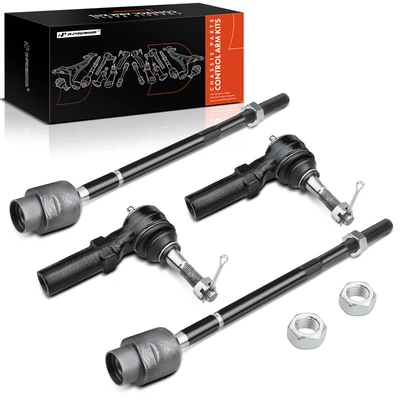 4 Pcs Inner & Outer Tie Rod End