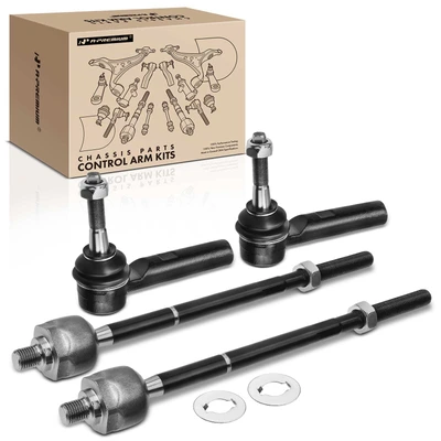 4 Pcs Inner & Outer Tie Rod End
