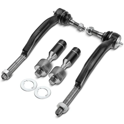 4 Pcs Inner & Outer Tie Rod End