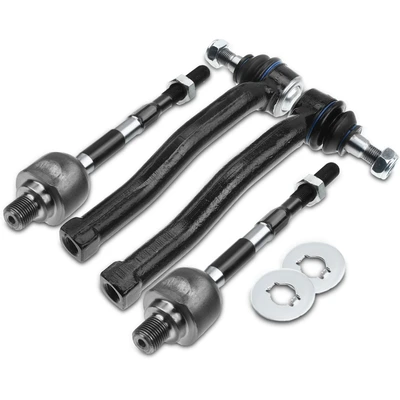 4 Pcs Inner & Outer Tie Rod End