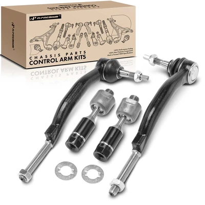 4 Pcs Inner & Outer Tie Rod End