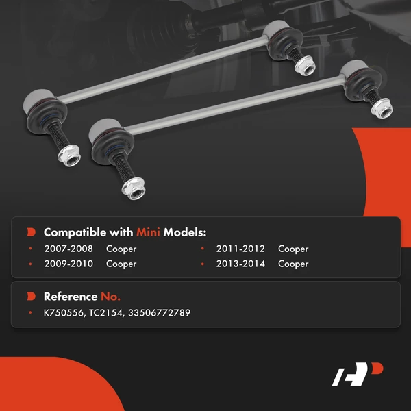 Suspension Sway Bar Link Rear Driver & Passenger A-Premium APCA9400