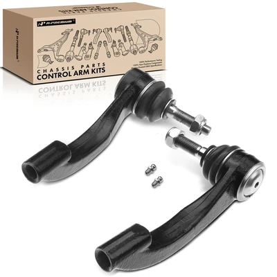 2 Pcs Front Outer Steering Tie Rod End