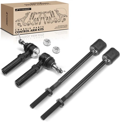 4 Pcs Inner & Outer Tie Rod End