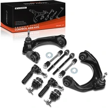 10 Pcs Front Control Arm with Ball Joint Sway Bar Link Tie Rod End