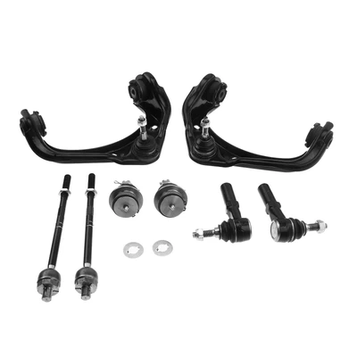 8 Pcs Front Control Arm Ball Joint Tie Rod End