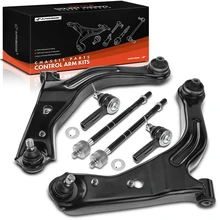 2001-2004 Ford Escape A Set of 6 Control Arm and Tie Rod End Kit Front Side A-Premium APCA2248