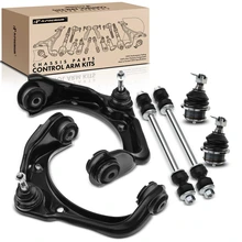 6 Pcs Front Control Arm with Ball Joints Stabilizer Bar Link