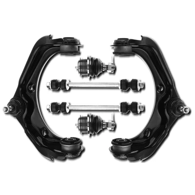 6 Pcs Front Control Arm with Ball Joints Stabilizer Bar Link