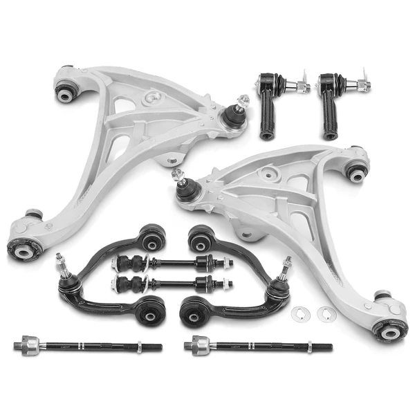 2005-2006 Ford F-150 A Set of 10 Control Arm Sway Bar Link and Tie Rod End Kit Front Side A-Premium APCA2258