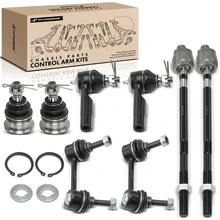 8 Pcs Front Stabilizer Bar End Link Ball Joint Tie Rod Ends