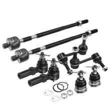 8 Pcs Front Stabilizer Bar End Link Ball Joint Tie Rod Ends
