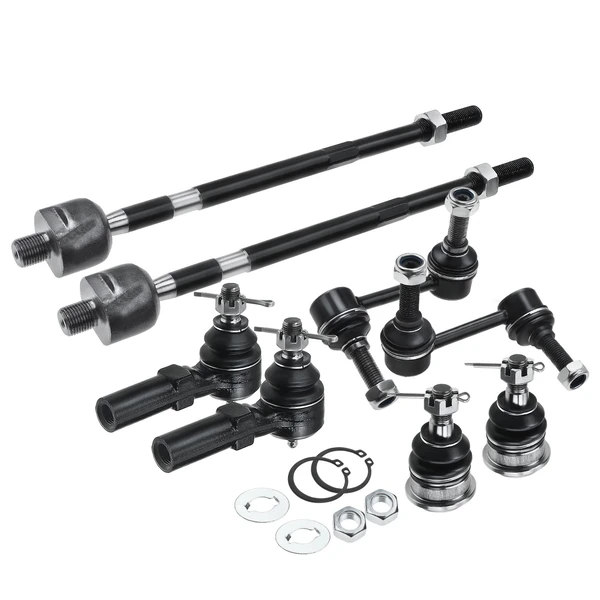 A Set of 8 Ball Joint Sway Bar Link and Tie Rod End Kit Front Side A-Premium APCA2267
