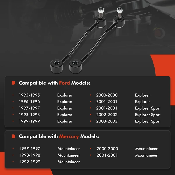 Sway Bar Link Rear Driver & Passenger A-Premium APCA8357