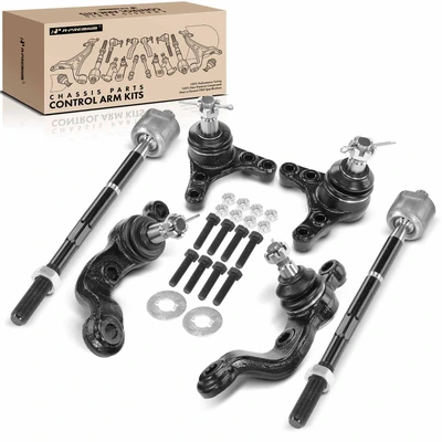 6 Pcs Tie Rod End and Ball Joint