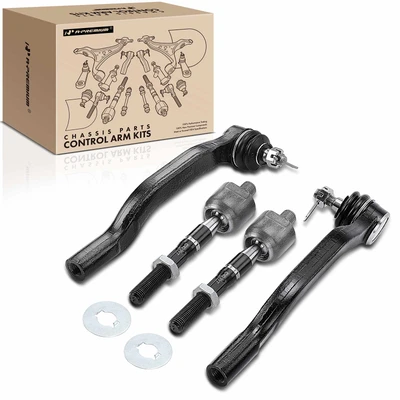 4 Pcs Inner & Outer Tie Rod End