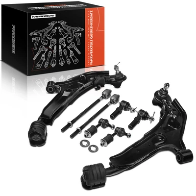 8 Pcs Front Control Arm Sway Bar Link Tie Rod End