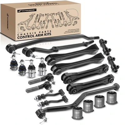19 Pcs Control Arm Stabilizer Bar Link Tie Rod End