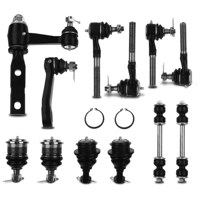 1997-2002 Ford Expedition A Set of 12 Ball Joint and Sway Bar Link Full Kit Front Side A-Premium APCA2305