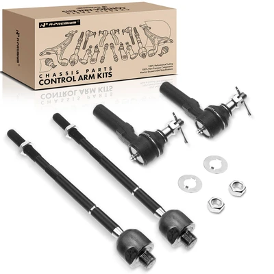 4 Pcs Inner & Outer Tie Rod End