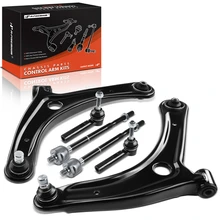 2007-2012 Dodge Caliber A Set of 6 Control Arm and Tie Rod End Kit Front Lower A-Premium APCA2326