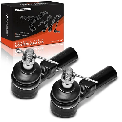 2 Pcs Front Outer Steering Tie Rod End