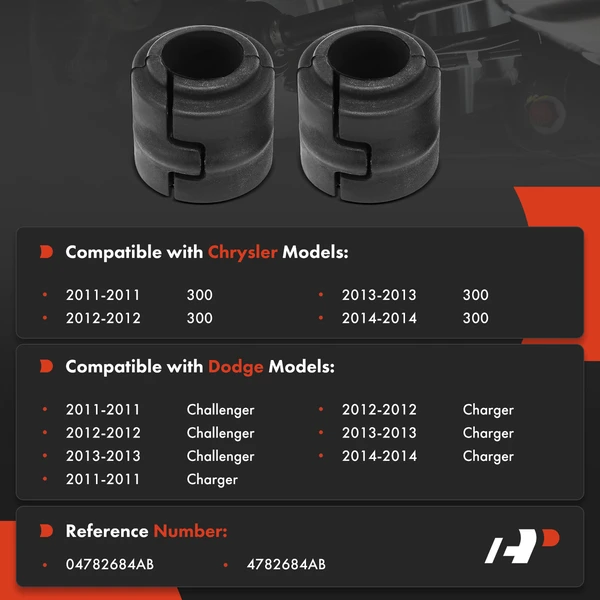 2-Pc Suspension Stabilizer Bar Bushing Kit, Front Driver & Passenger A-Premium APCA9575