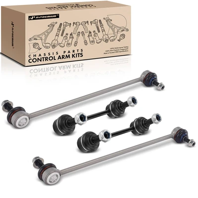 4 Pcs Front & Rear Stabilizer Bar Link Kit