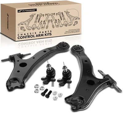 4 Pcs Front Control Arm with Ball Joints