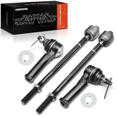 4 Pcs Inner & Outer Steering Tie Rod End