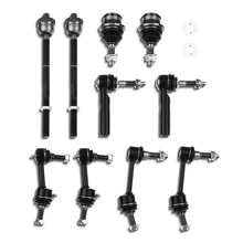 2004-2006 Lincoln Navigator A Set of 10 Ball Joint Sway Bar Link and Tie Rod End Kit Front & Rear A-Premium APCA2343