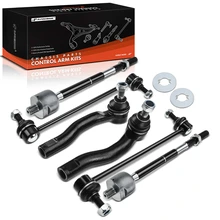 6 Pcs Front Stabilizer Bar Link & Tie Rod End