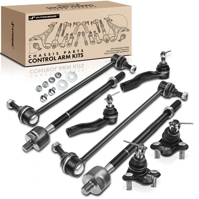 8 Pcs Front Stabilizer Bar Link with Ball Joint Kit
