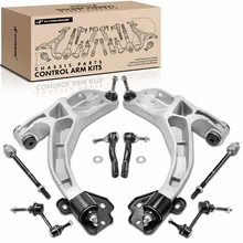 2003-2004 Mercury Marauder A Set of 8 Control Arm Sway Bar Link and Tie Rod End Kit Front Side A-Premium APCA3830