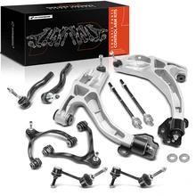 2003-2006 Mercury Grand Marquis A Set of 10 Control Arm Sway Bar Link and Tie Rod End Kit Front Side A-Premium APCA2391