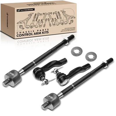 4 Pcs Inner & Outer Tie Rod End