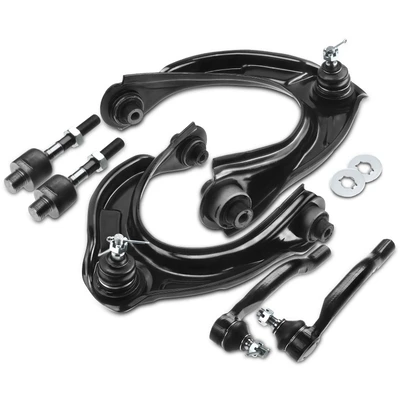 6 Pcs Front Control Arm & Ball Joint Assembly Tie Rod End
