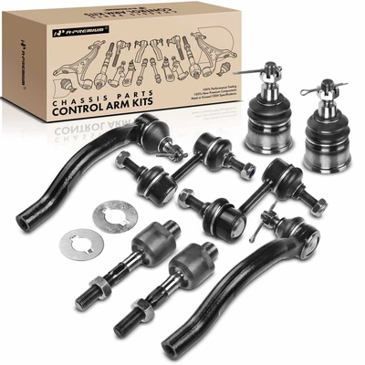 8 Pcs Front Stabilizer Bar Link & Tie Rod End