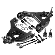 1999-2006 GMC Sierra 1500 A Set of 10 Control Arm Ball Joint Sway Bar Link Tie Rod End Kit Front Side A-Premium APCA2412