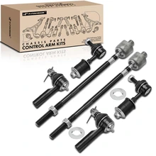 6 Pcs Front Stabilizer Sway Bar Link Tie Rod End