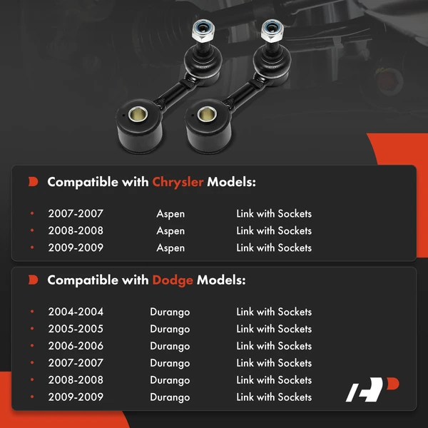 Stabilizer Sway Bar Link Rear Driver & Passenger A-Premium APCA8358