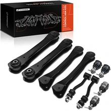 1993-1995 Jeep Grand Cherokee A Set of 10 Control Arm Ball Joint Sway Bar Link Tie Rod End Kit Front Side A-Premium APCA2454