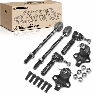 6 Pcs Tie Rod End with Ball Joint Kit
