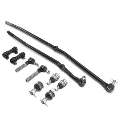 10 Pcs Tie Rod End & Ball Joint Steering Drag Link