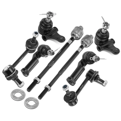 8 Pcs Tie Rod End & Stabilizer Bar Link & Ball Joint