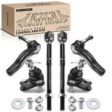 6 Pcs Front Lower Ball Joint & Tie Rod End